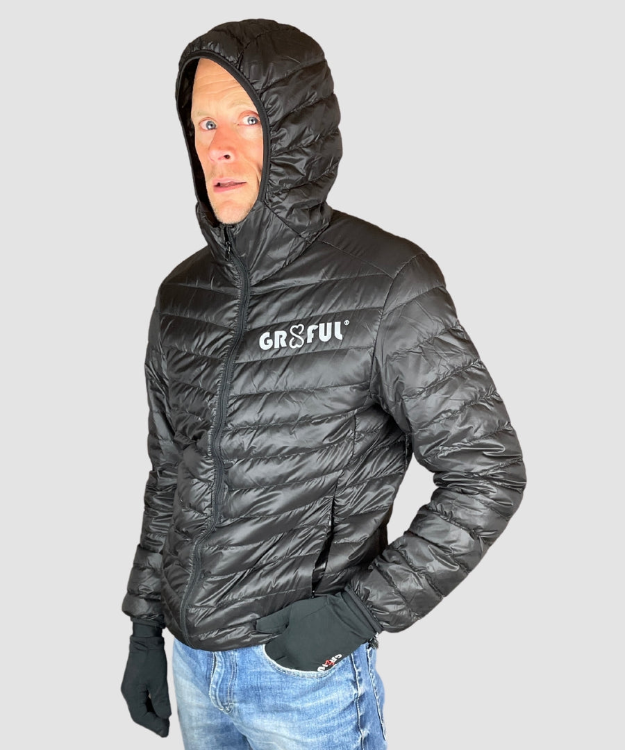 mens black down jacket